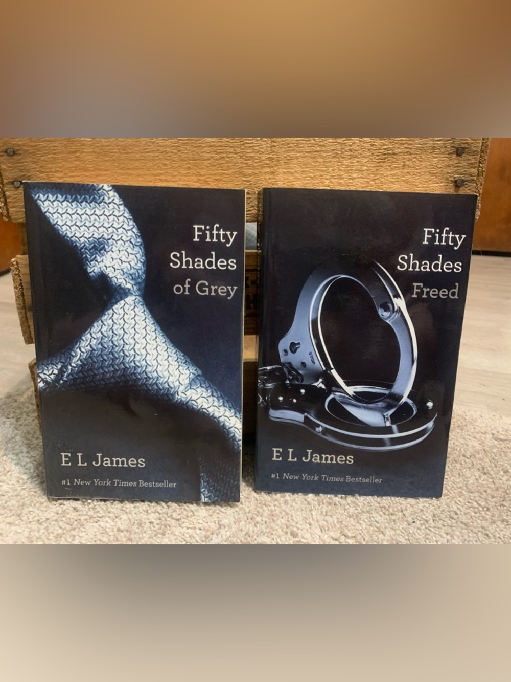 Fifty Shades of Grey & Fifty Shades Freed Paperback Set - Black Covers
